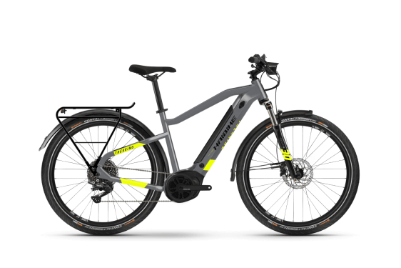 Haibike Trekking 6 HE56 cm '21 сив/неонов електрически велосипед