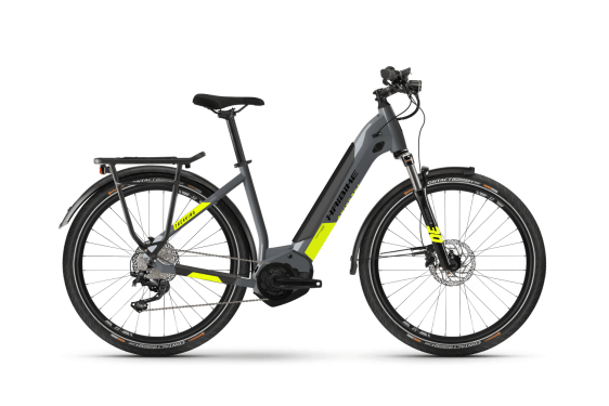 Haibike Trekking 6 US54 cm '21 сив/неонов електрически велосипед