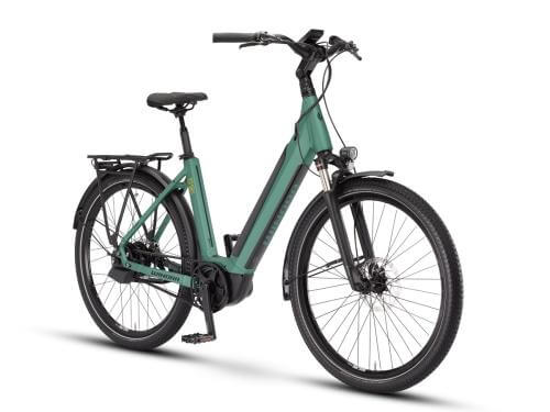 Зелен електрически велосипед Winora Sinus R380auto US46 cm '21