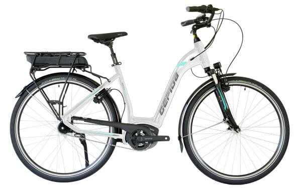 Gepida REPTILA 1000 Nexus 7 28" US48 cm 400Wh '22 бял/син електрически велосипед (Active+, HS11)