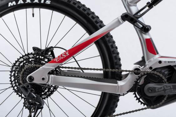 Ghost E-ASX 130 Universal 750Wh 47 cm '22 сиво/червен електрически велосипед
