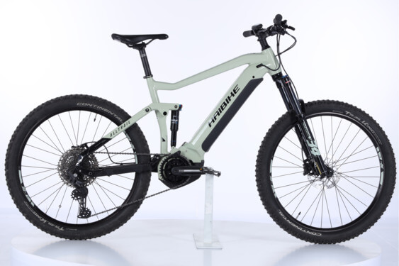 Haibike AllTrail 4 27.5" i630Wh 44 cm '22 сиво-зелен електрически велосипед