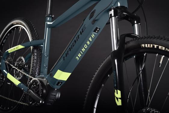 Син електрически велосипед Haibike HardNine 5 i500Wh 46 cm '22
