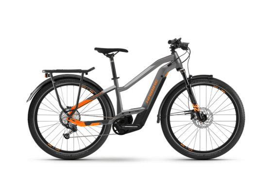 Електрически велосипед Haibike Trekking 10 i625Wh TR48 cm '22 сребрист/оранжев