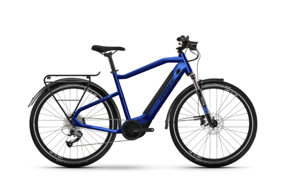 Син електрически велосипед Haibike Trekking 4 i500Wh HE52 cm '22