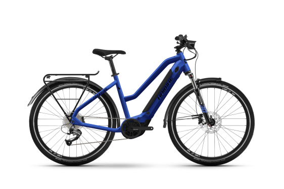 Син електрически велосипед Haibike Trekking 4 i500Wh TR52 cm '22