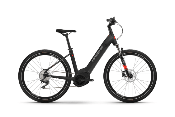 Haibike Trekking 6 Cross i630Wh US54 cm '22 черен/червен електрически велосипед