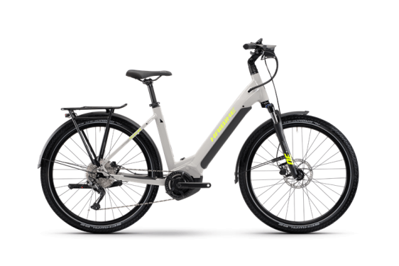 Haibike Trekking 6 i630Wh US46 cm '22 сив/неонов електрически велосипед