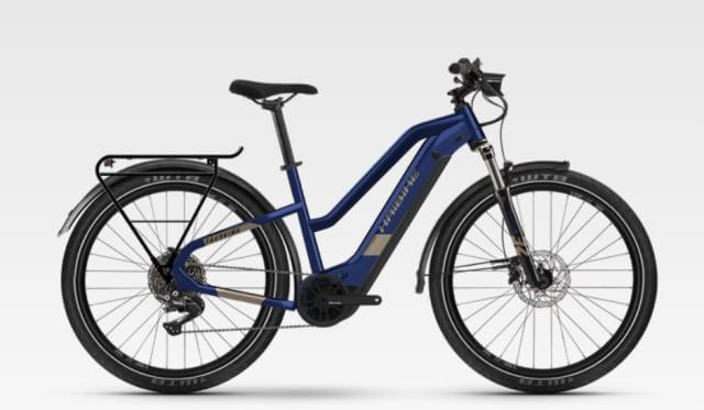 Син електрически велосипед Haibike Trekking 7 i630Wh TR44 cm '22