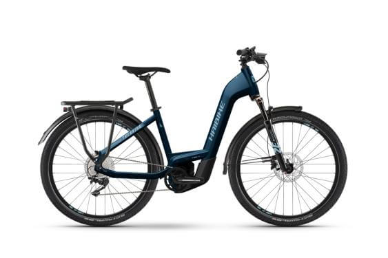 Син електрически велосипед Haibike Trekking 8 i750Wh US46 cm '22