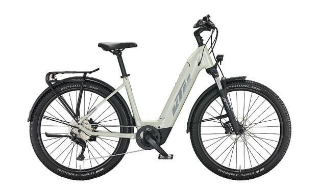 KTM MACINA AERA 571 LFC US US43 cm '22 сребристо бял електрически велосипед