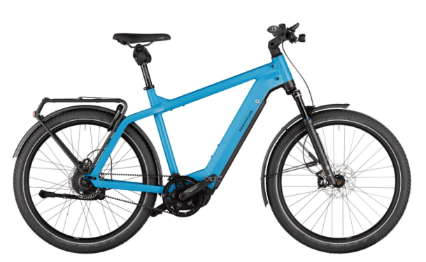 RM Charger3 vario HS 49 cm '22 светлосин електрически велосипед (625Wh, Intuvia, комфортен комплект, с чанта за заключване)
