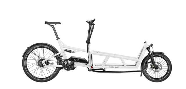 RM Load 75 vario '22 бял електрически велосипед (1000Wh, Intuvia, ниска джанта, с чанта за заключване)