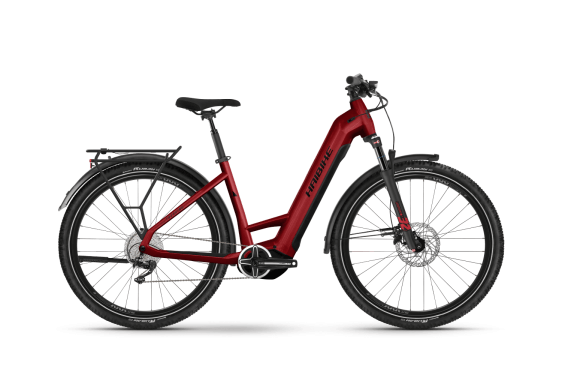 Червен електрически велосипед Haibike TREKKING 5 720Wh US50cm '23