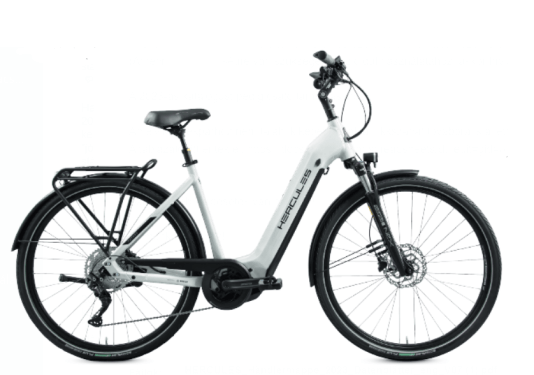 Бял електрически велосипед Hercules Futura Sport I-10 625Wh US45 cm '23