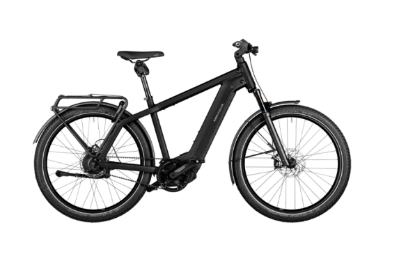 RM Charger4 GT vario HE53 cm '23 черен електрически велосипед (750Wh, Kiox300, ABS, с чанта за заключване, преден багажник)