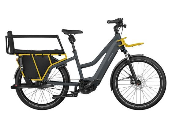 RM Multicharger Mixte GT vario 750 TR47 cm '23 сив/жълт електрически велосипед (750Wh, Kiox300, с чанта за заключване)