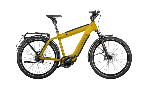 RM Supercharger GT vario HS HE53 cm '23 жълт електрически велосипед (1250Wh, Nyon, предна чанта за багаж, GX, заключваща се чанта)