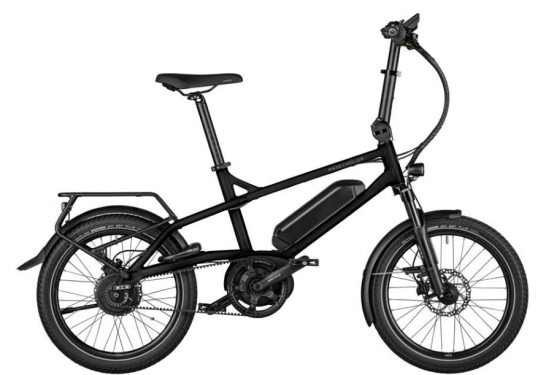 Черен електрически велосипед RM Tinker2 vario cm '23 (545Wh, Kiox300, с чанта за заключване)