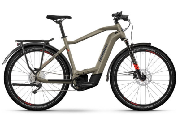 Haibike Trekking 8 750Wh HE54 '24 сив електрически велосипед