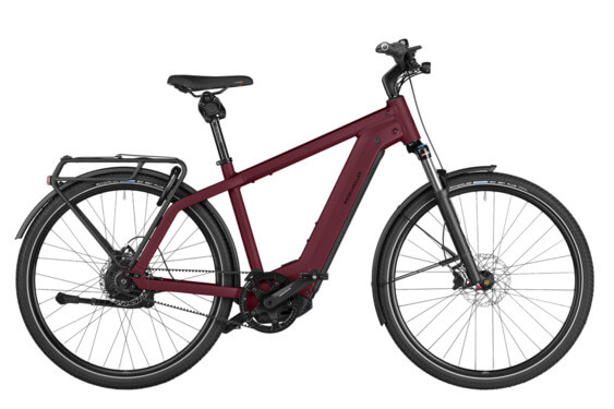 RM Charger4 GT vario HS HE49 cm '24 червен електрически велосипед (750Wh, Kiox 300, ABS, преден багажник с чанта, заключваща чанта)