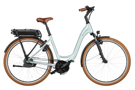 RM Swing4 автоматичен зелен електрически велосипед US51 cm '24 (500Wh, предна кошница Kiox 300, ключалка с чанта)