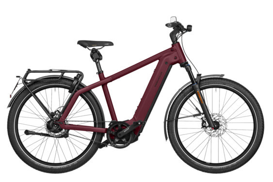 Електрически велосипед RM Charger4 GT rohloff 53 см '25 червен (750Wh, Intuvia 100, GX, преден багажник, заключване с чанта)