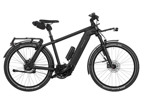 RM Charger4 GT vario HS 53 см '25 черен електрически велосипед (750Wh, Range Extender 250, Cockpit, Kiox 300, GX, преден багажник, заключване с чанта)