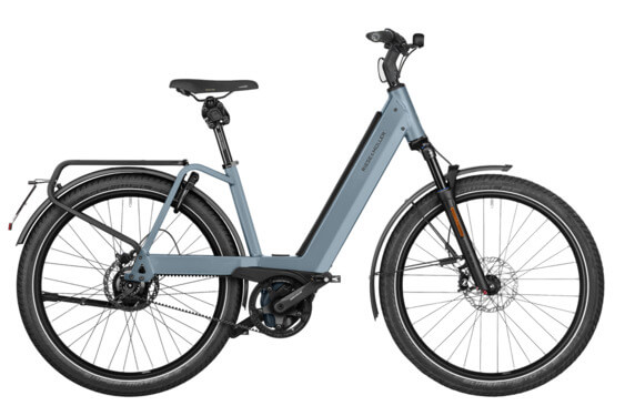 Електрически велосипед RM Nevo4 GT rohloff US43 cm '25 син (625Wh, кокпит, Kiox 300, комплект Comfort, GX, с предна чанта за багаж, със заключваща се чанта)