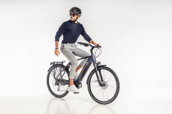 Rideonic Trekking 1.0 500Wh HE55 cm '23 kék elektromos kerékpár