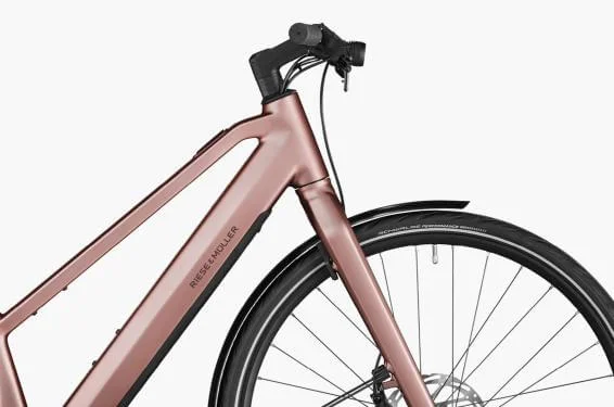 RM UBN Seven silent US51 cm '23 rózsaszín elektromos kerékpár (430Wh, LEDHub, Suspension Kit)